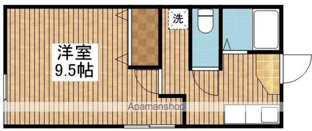 いづみハイツ(1K/1階)の間取り写真