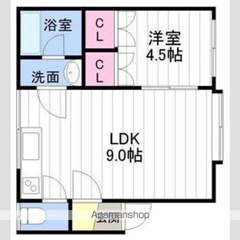 ホワイトコートカヤ12(1LDK/3階)の間取り写真