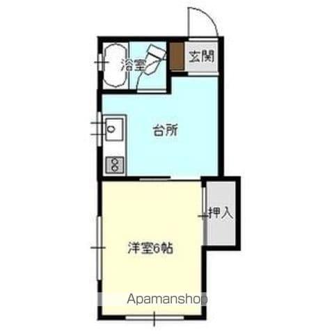 ラビハウス2(1K/2階)の間取り写真