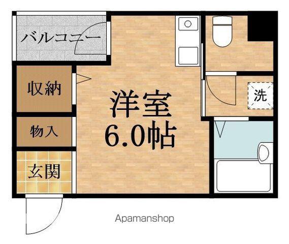 井上ビル5号館(1DK/4階)の間取り写真