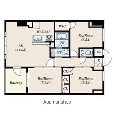 S-RESIDENCE伊都ATTIRANT(3LDK/8階)の間取り写真
