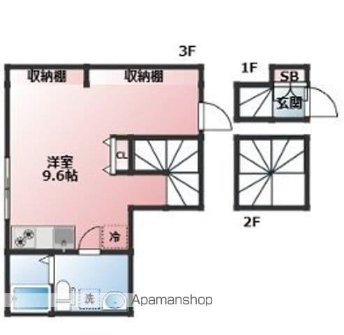エマージテラス練馬光が丘(ワンルーム/3階)の間取り写真