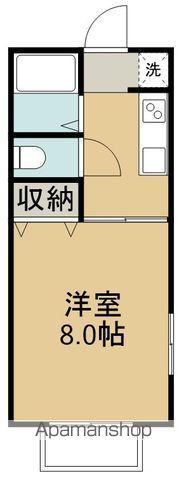 カーサ福住Ⅰ(1K/1階)の間取り写真