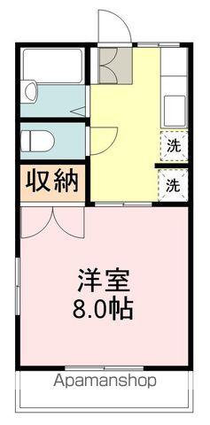 アネックスK(1K/2階)の間取り写真