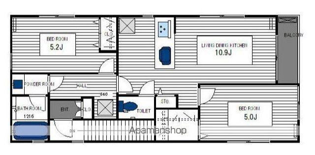 アイル井ヶ(2LDK/3階)の間取り写真