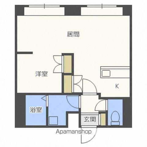 シャトー北24条(1LDK/9階)の間取り写真