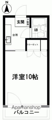 ヒルトップ108(1K/2階)の間取り写真