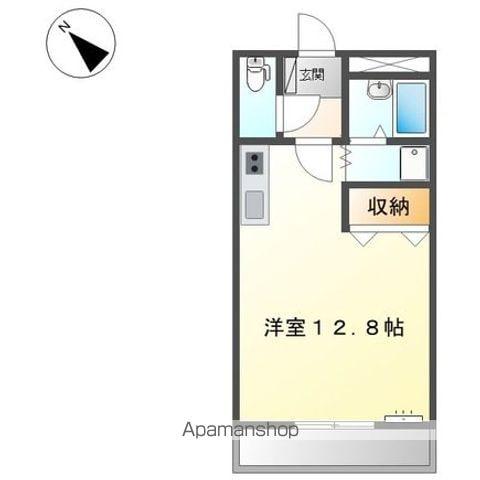 ウルル 21(ワンルーム/1階)の間取り写真