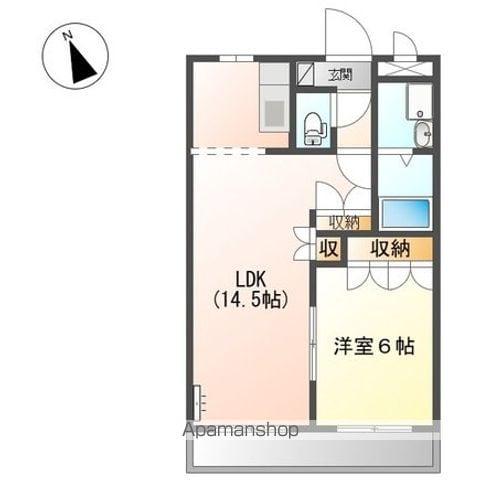 メゾンドゥ ファミーユ(1LDK/2階)の間取り写真