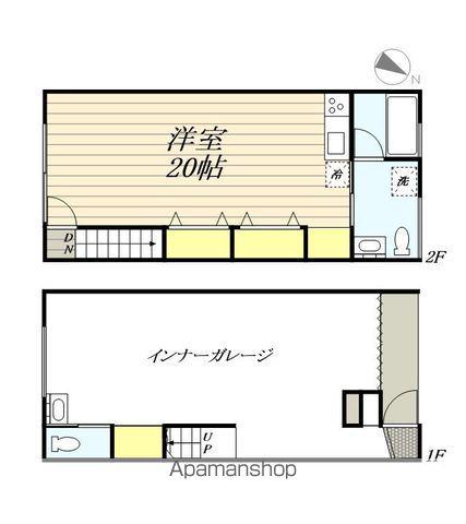 インダストリアル7A(ワンルーム/1階)の間取り写真