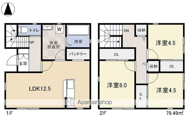 大糸線 北松本駅 徒歩23分 2階建 築1年(3LDK)の間取り写真