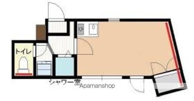 カーサ・エルニ(ワンルーム/1階)の間取り写真