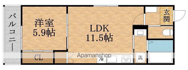 YOUR MAISON PRI-MO(1LDK/1階)の間取り写真