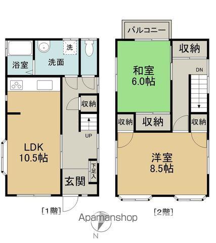 ぽけっと(2LDK)の間取り写真