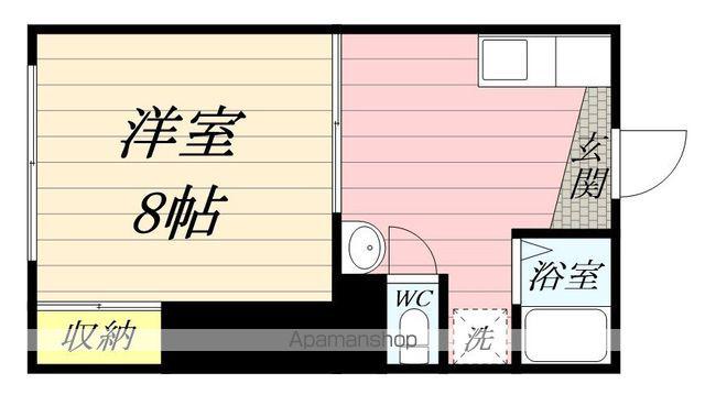 パレス中村(1K/1階)の間取り写真