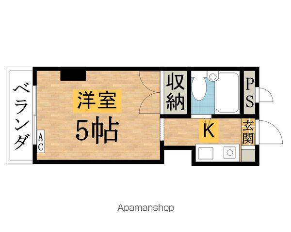 サンマリーナ古川(ワンルーム/3階)の間取り写真