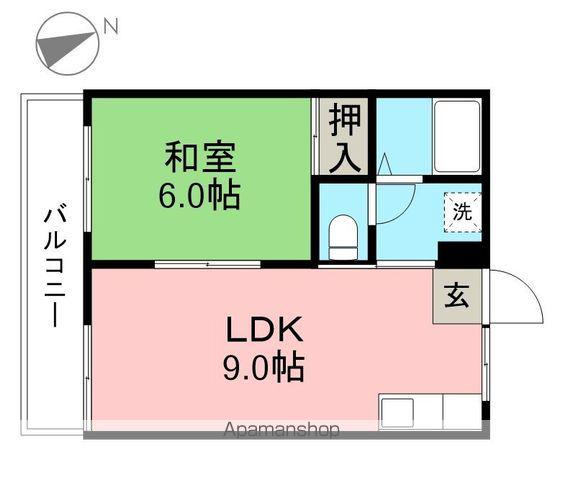 ライトコーポ(1LDK/2階)の間取り写真