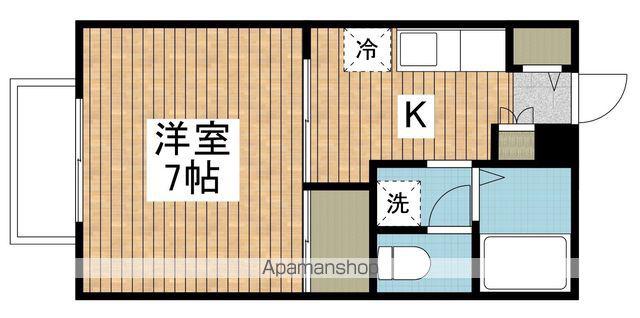 マーサ上大川前(1K/1階)の間取り写真