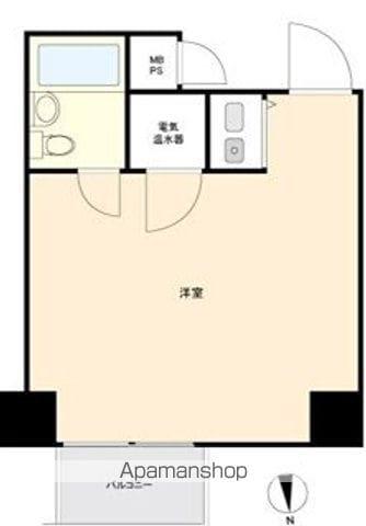 ダイネス壱番館渋谷(ワンルーム/9階)の間取り写真