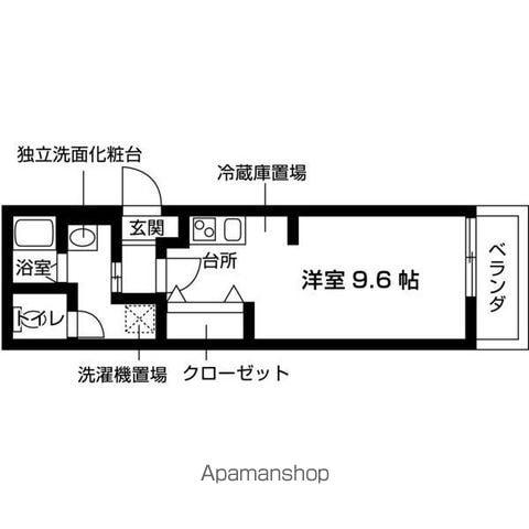 堺市中区土師町計画(1K/2階)の間取り写真
