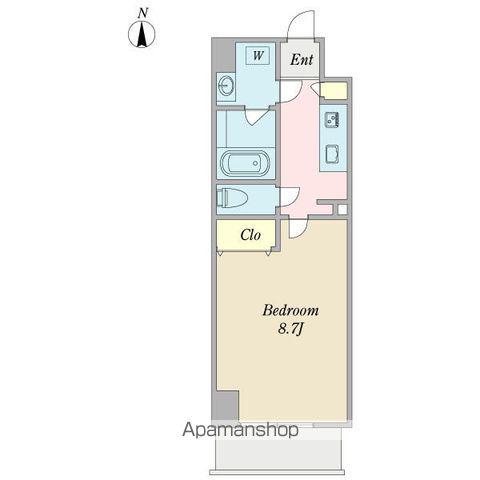 ルミノス千種(1K/10階)の間取り写真