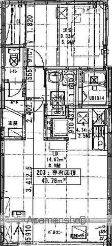 西野1条7丁目APアパマンショップ宮の沢店専任(1LDK/2階)の間取り写真
