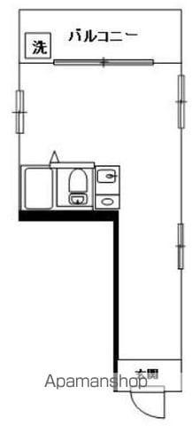 SHUビル(ワンルーム/1階)の間取り写真