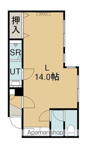 ハイツヒロⅢ(1DK/1階)の間取り写真