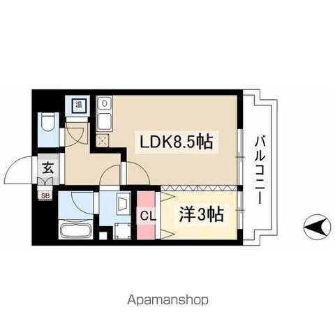 エポラール白壁(1LDK/2階)の間取り写真