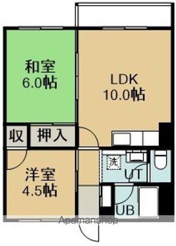 サンマンション(2LDK/3階)の間取り写真