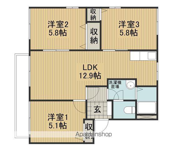 PRENDREA(3LDK/2階)の間取り写真