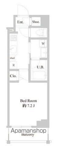 B CITY APARTMENT ITABASHI ノース(1K/1階)の間取り写真