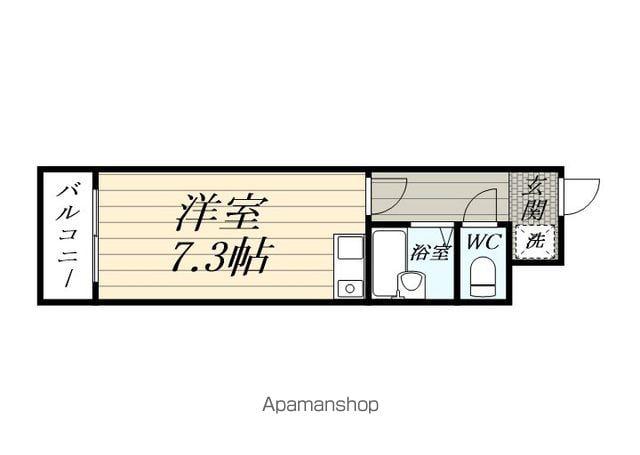 DEARS ON北寺尾(ワンルーム/3階)の間取り写真