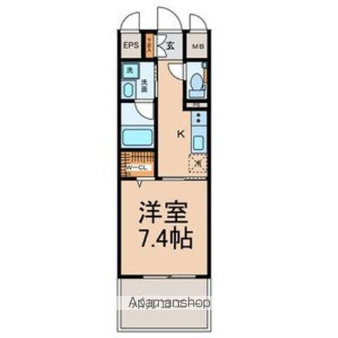 GRAND ESPOIR IZUMI(1K/6階)の間取り写真