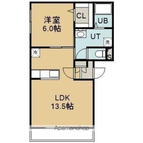 セゾンクレールAOYAGI 2(1LDK/1階)の間取り写真