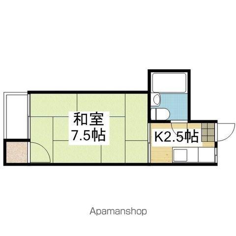 コーポ葉月(1K/2階)の間取り写真