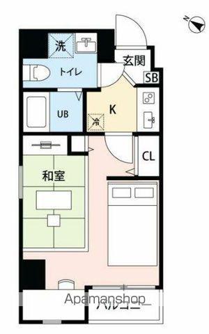 LIVEFLAT菊川(1K/3階)の間取り写真