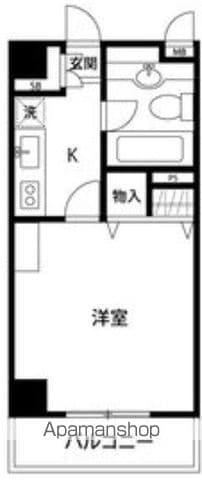 ルース中野(1K/2階)の間取り写真