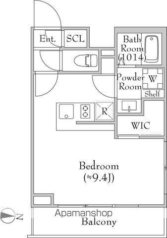 レクシード目白(ワンルーム/1階)の間取り写真