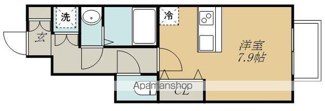 FORIA旭ヶ丘(ワンルーム/1階)の間取り写真