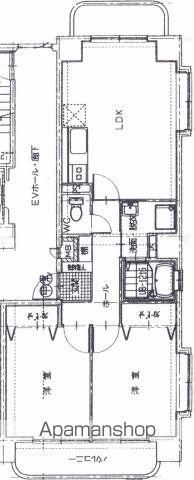 リバーサイド天満(2LDK/2階)の間取り写真