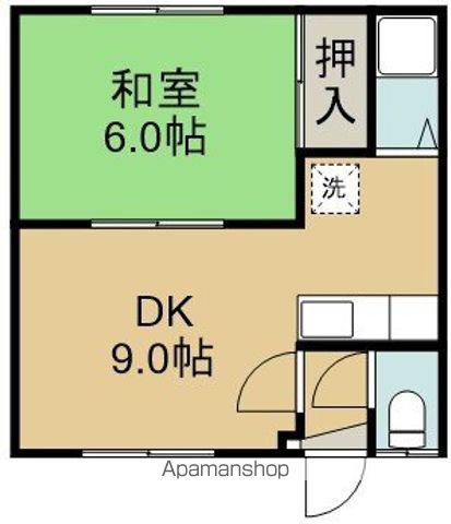 メゾン竹山(1DK/1階)の間取り写真