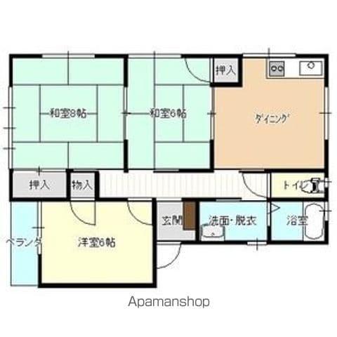 メゾンミタケA棟(3DK/2階)の間取り写真