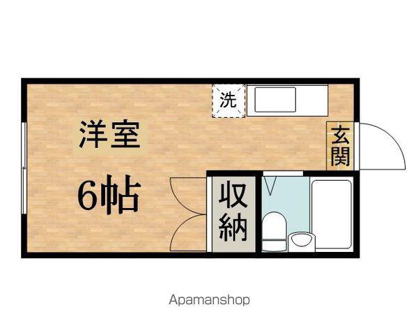 南野ハイツ1(ワンルーム/1階)の間取り写真