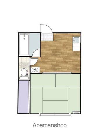 ハイムSAITO(1K/1階)の間取り写真