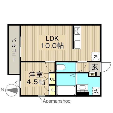 プラネッツ(1LDK/3階)の間取り写真