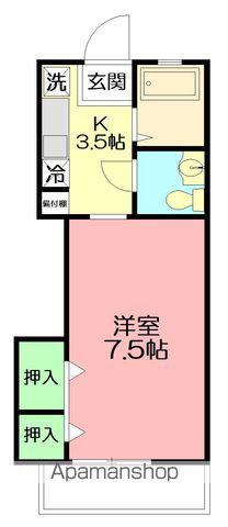 リバッツァ(1K/1階)の間取り写真