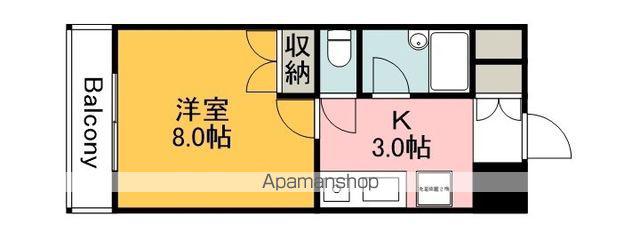 NAKASHIMA BLD(1K/2階)の間取り写真