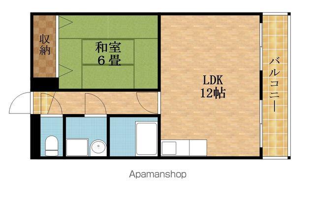グレイスガーデン新森Ⅱ号館(1LDK/2階)の間取り写真