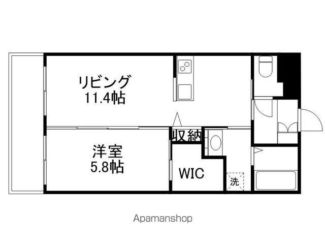 MIRAIZ 1(1LDK/5階)の間取り写真
